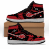 Baskets montantes Air Jordan Itachi Akatsuki – Chaussures montantes Naruto