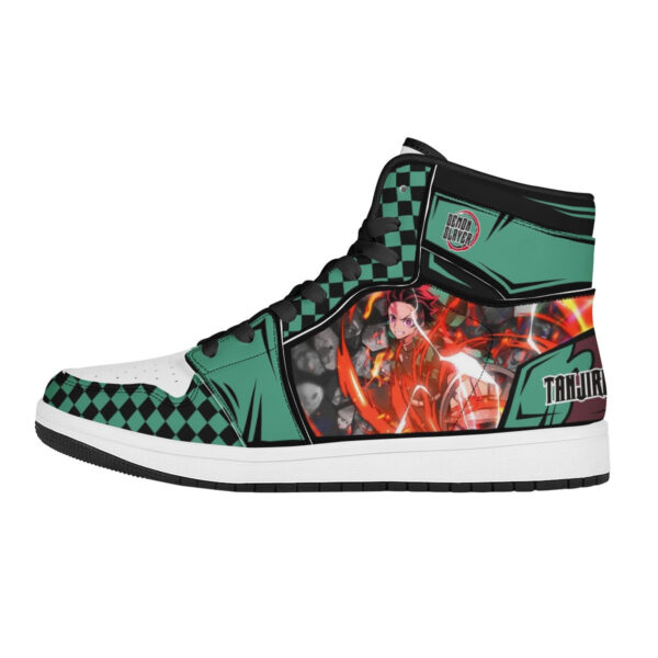 Baskets montantes Air Jordan Tanjiro Kamado – Chaussures montantes Demon Slayer
