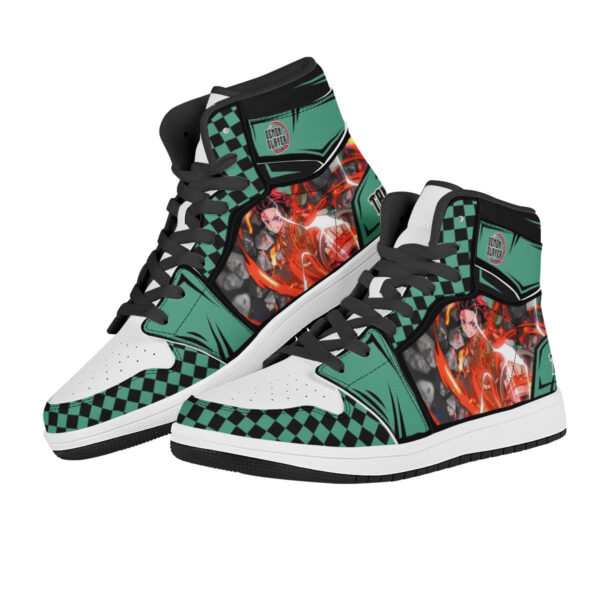 Baskets montantes Air Jordan Tanjiro Kamado – Chaussures montantes Demon Slayer – Image 3