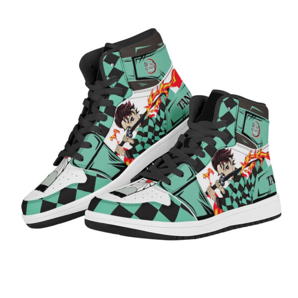 Baskets montantes Air Jordan Tanjiro Kamado – Chaussures montantes Demon Slayer – Image 3