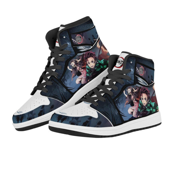 Baskets montantes Air Jordan Tanjiro Kamado – Chaussures montantes Demon Slayer – Image 3