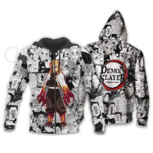 Hoodie zippé Kyojuro Rengoku – Demon Slayer