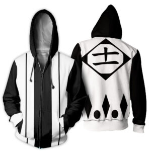 Hoodie zippé Kenpachi Zaraki – Bleach
