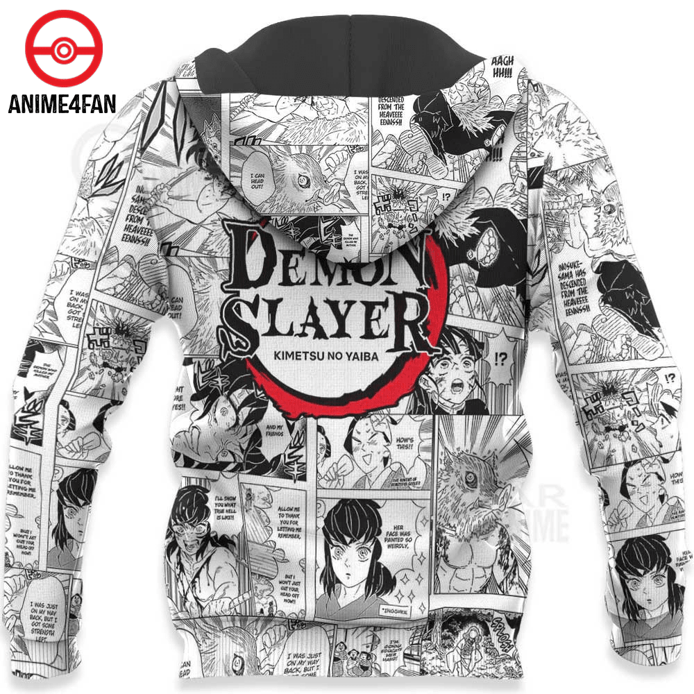 Hoodie zippé Inosuke Hashibira – Demon Slayer – Image 2