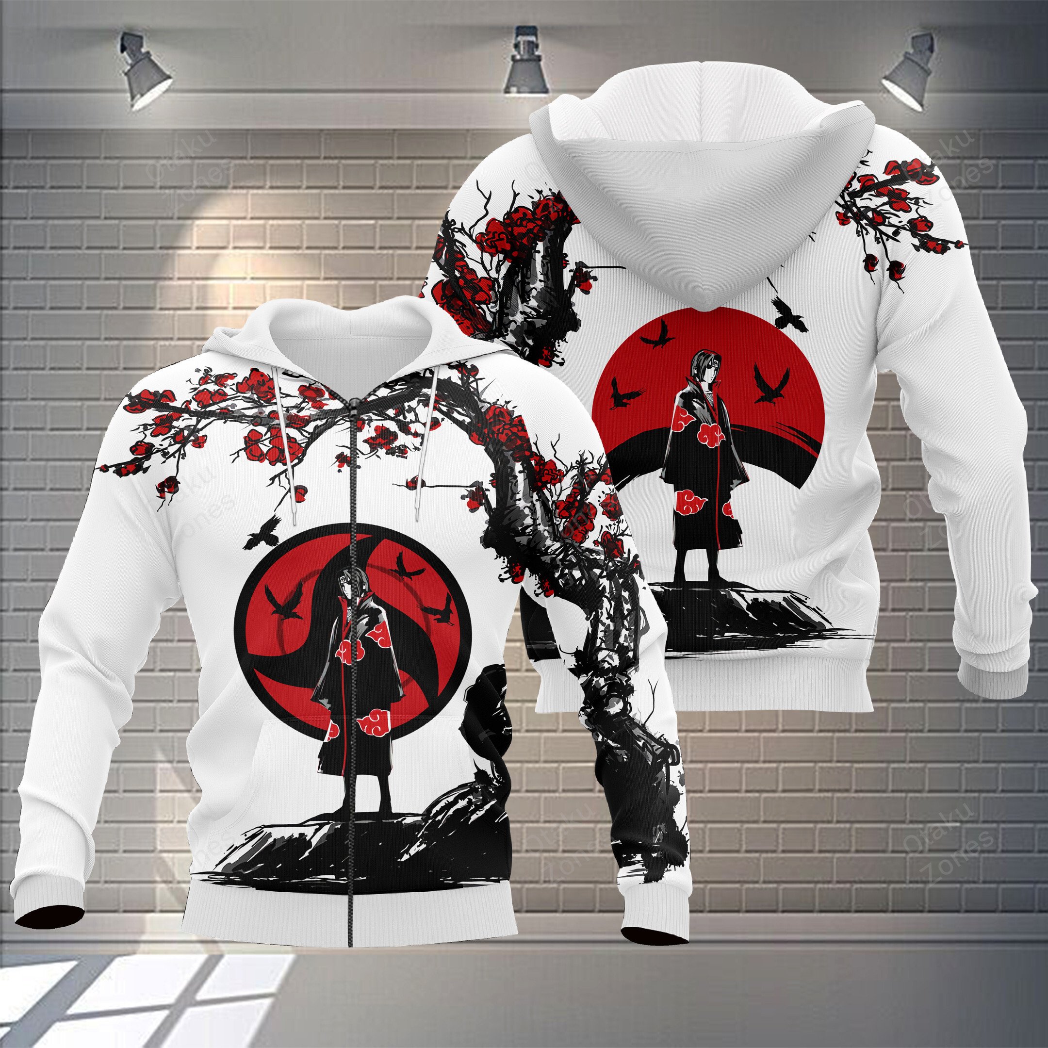 Hoodie zippé Itachi Uchiwa (Akatsuki) – Naruto Shippuden