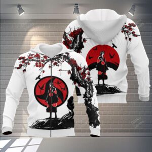 Hoodie zippé Itachi Uchiwa (Akatsuki) – Naruto Shippuden