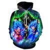 Sweat à capuche Dragon Ball Goku Broly Vegeta