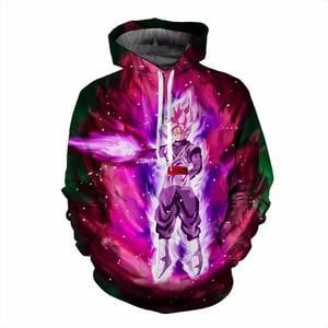 Sweat à capuche Dragon Ball Goku Super Saiyan Rosé