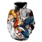 Sweat à capuche One Piece Luffy Pirate
