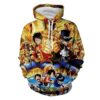 Sweat à capuche One Piece Luffy & Sabo