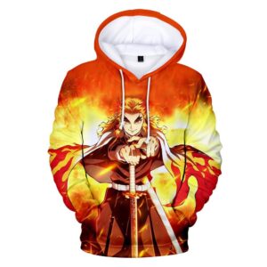 Sweat à capuche Demon Slayer Rengoku Kyojuro