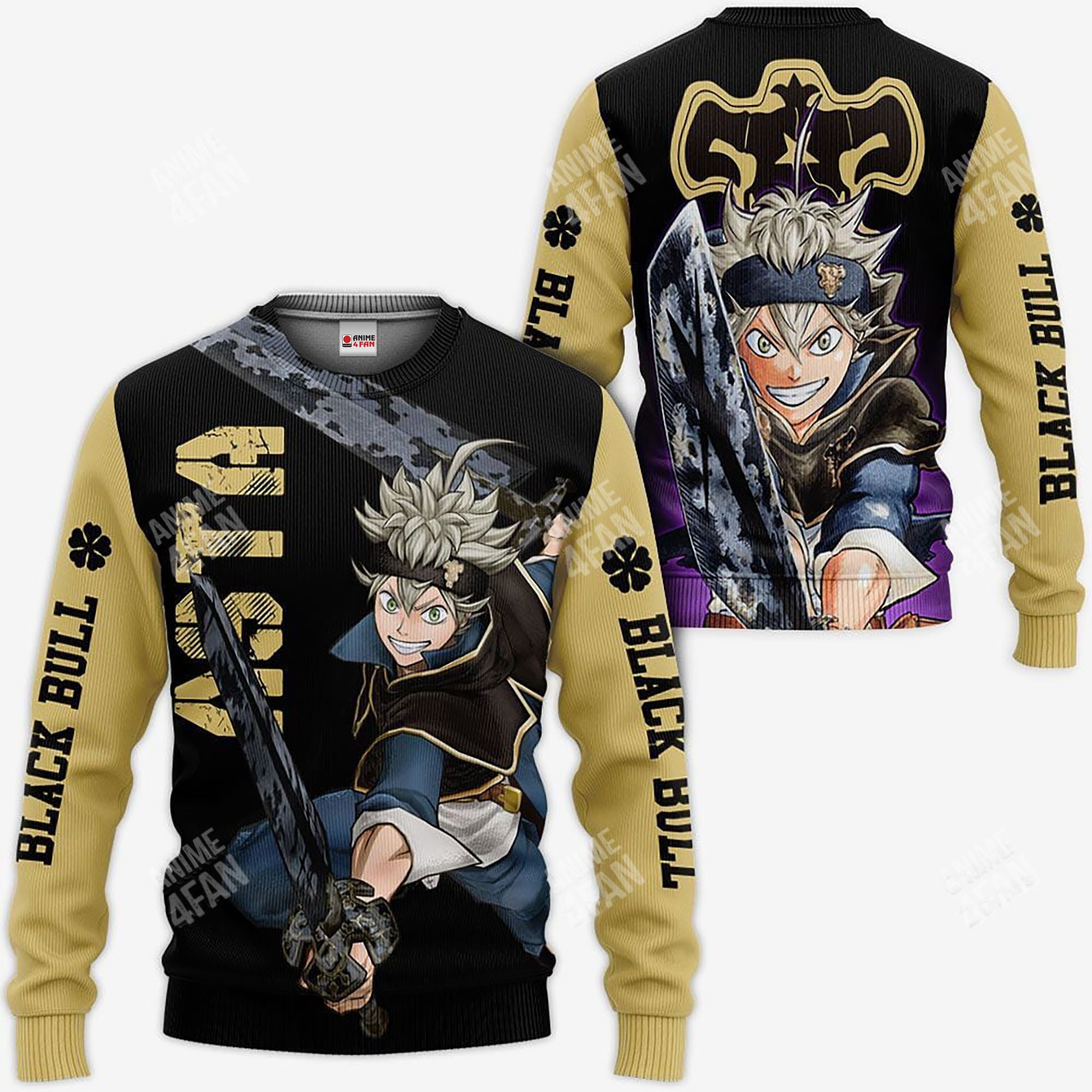 Sweat Black Clover Asta Black Bull
