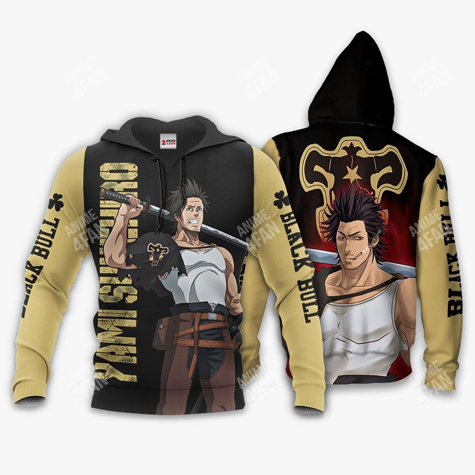 Sweat à capuche Black Clover Yami Sukehiro
