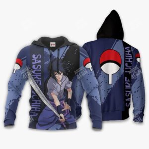 Sweat à capuche Naruto Shippuden Sasuke Uchiha
