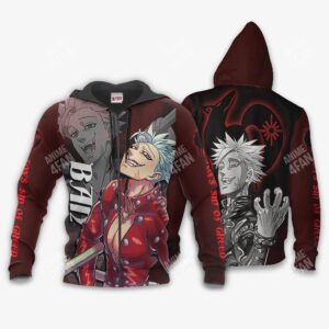 Hoodie zippé Ban (Péché de l’Avarice) – Seven Deadly Sins