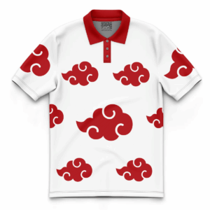 Polo Akatsuki Blanc – Naruto