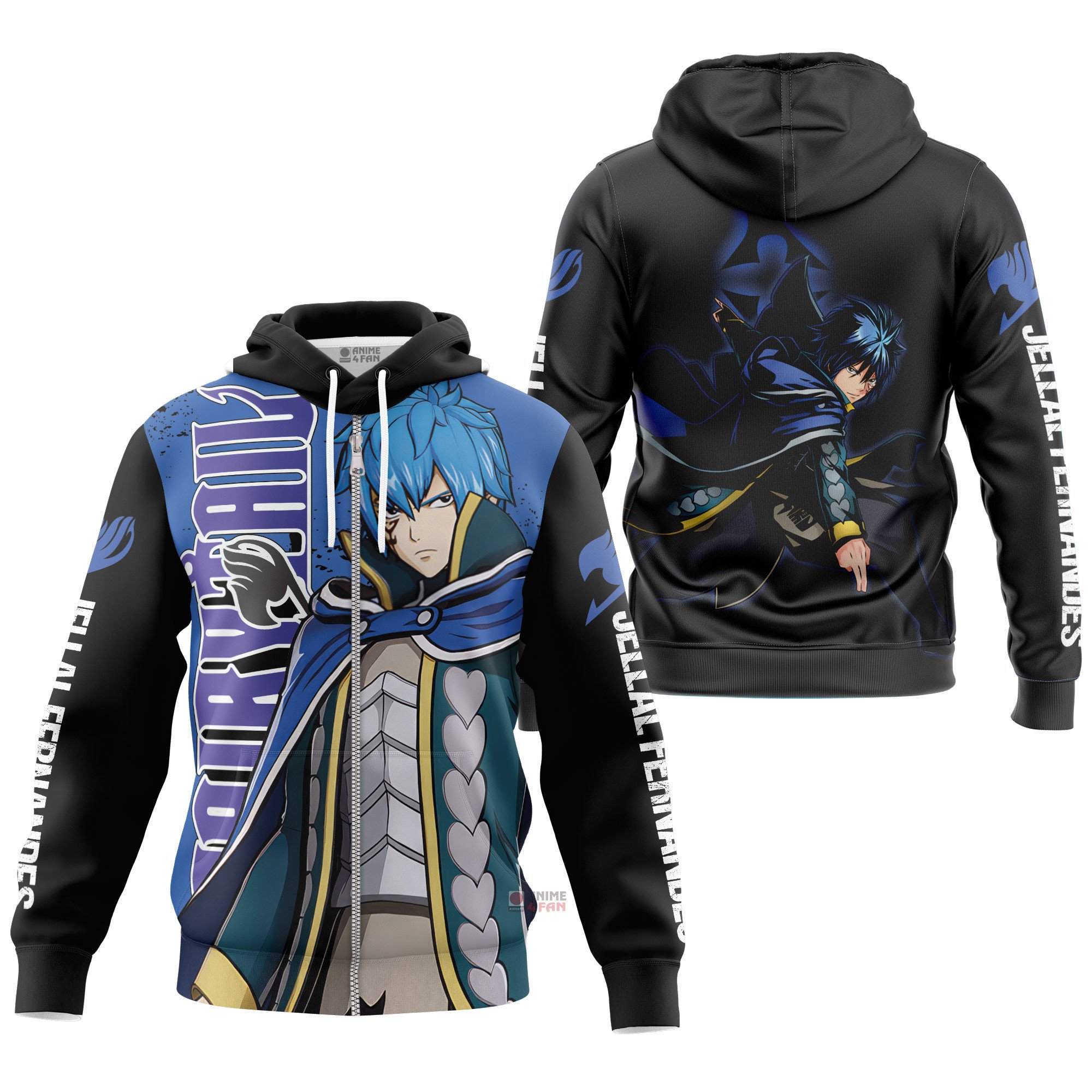 Hoodie zippé Jellal Fernandes – Fairy Tail