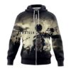 Hoodie zippé Eren Jäger (Sang Noir) – L’Attaque des Titans