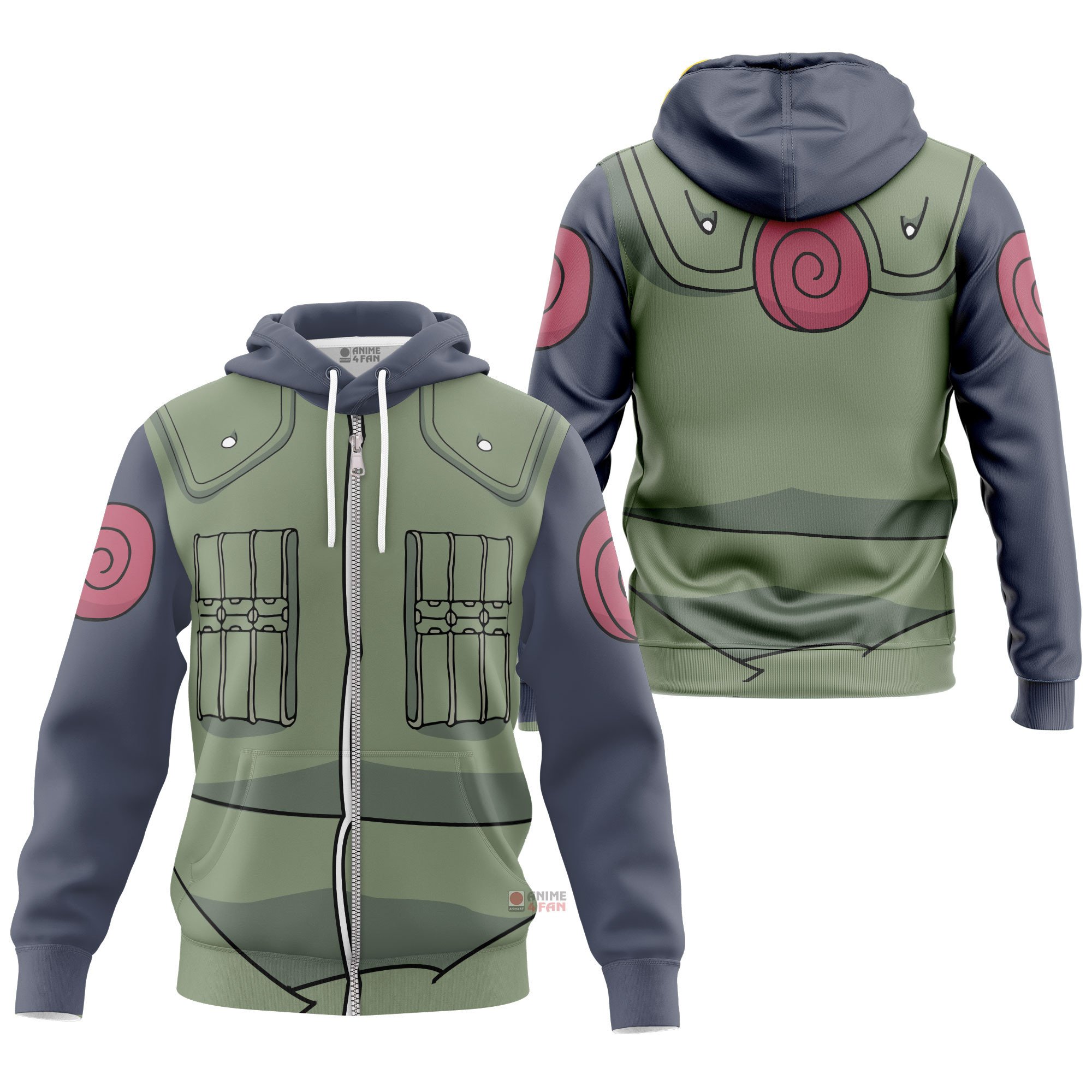 Hoodie zippé Kakashi Hatake – Naruto Shippuden – Image 3