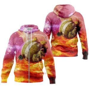 Hoodie zippé Dragon Ball Z Roi Kai Planète Orange