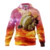 Sweat à capuche Dragon Ball Z Roi Kai Planète Orange