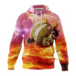 Sweat à capuche Dragon Ball Z Roi Kai Planète Orange