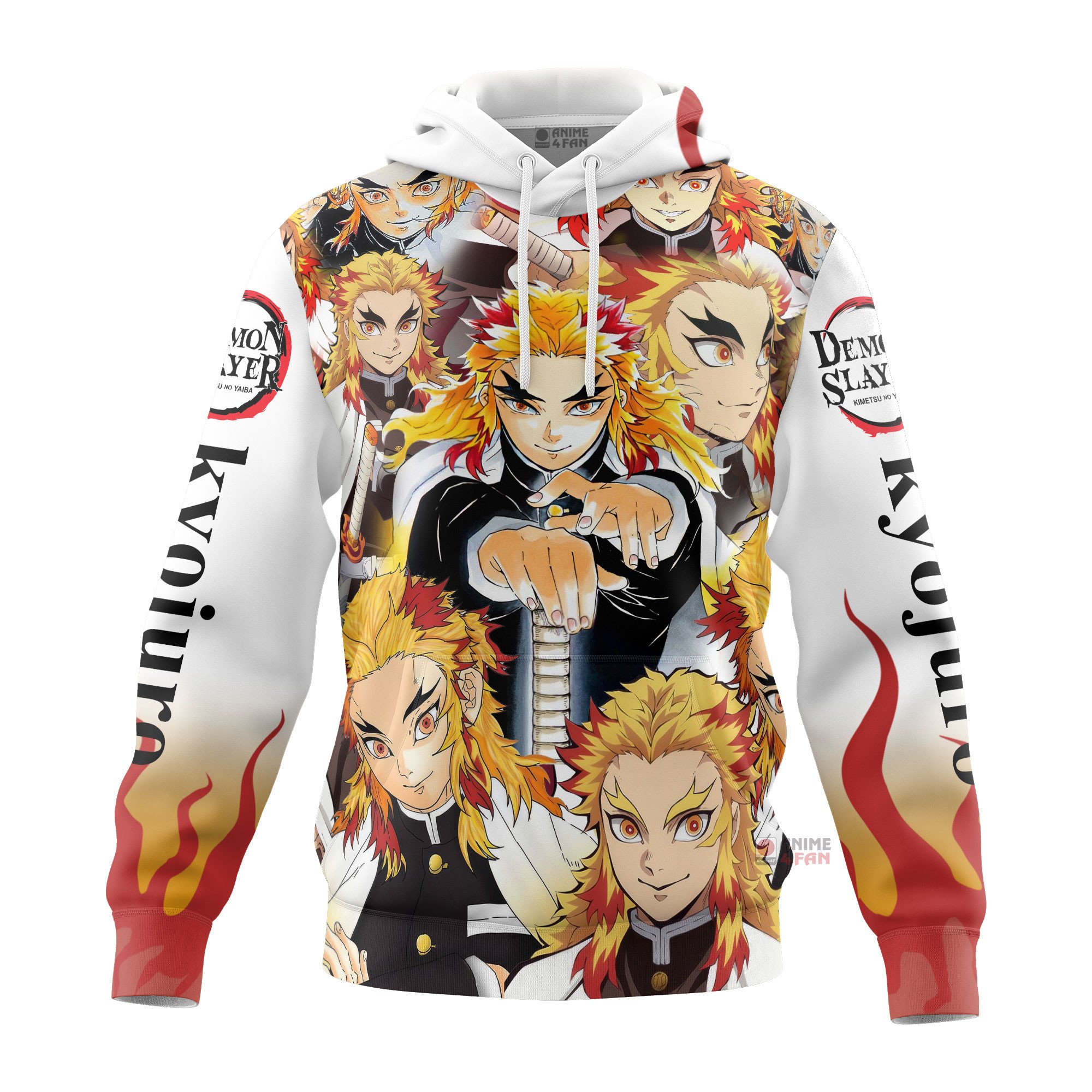 Sweat à capuche Demon Slayer Rengoku Kyojuro