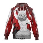Sweat à capuche Inosuke Hashibira – Demon Slayer (Variante)
