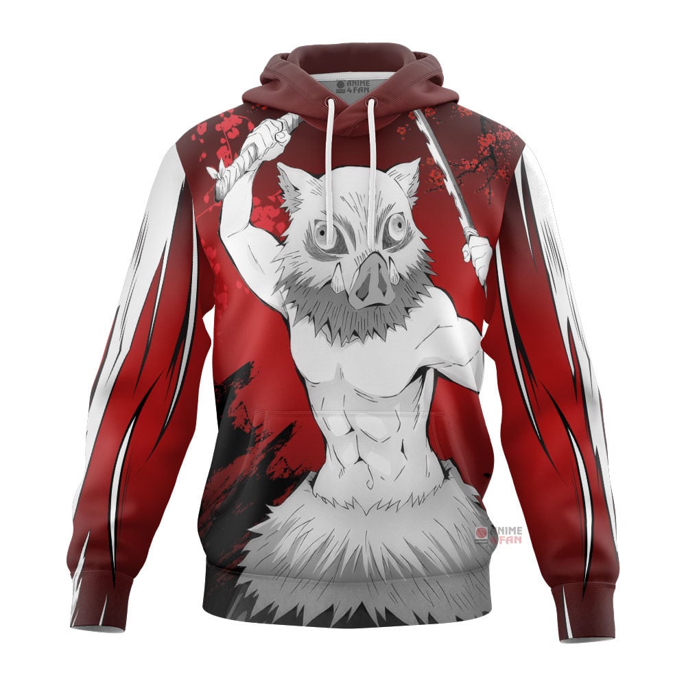 Sweat à capuche Inosuke Hashibira – Demon Slayer (Variante)