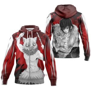 Hoodie zippé Inosuke Hashibira – Demon Slayer (Variante)