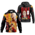 Hoodie zippé Saitama – One Punch Man