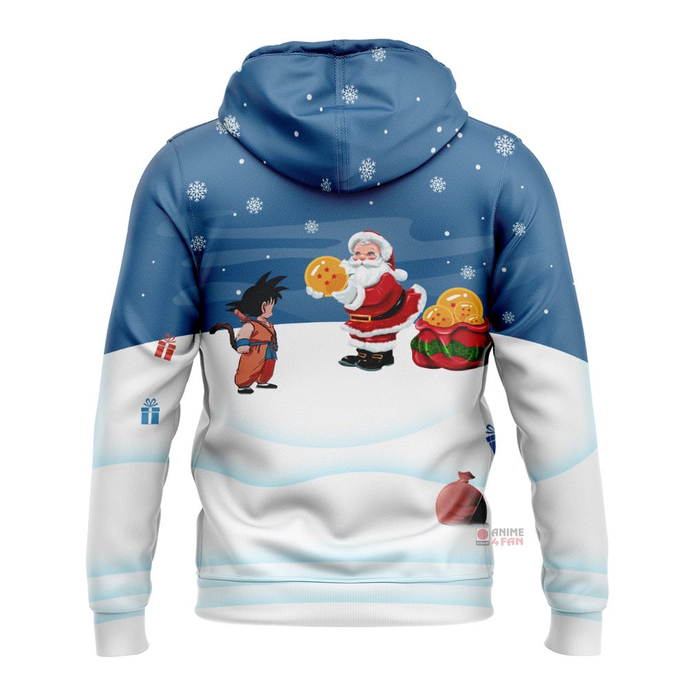 Sweat à capuche Dragon Ball Son Goku Noël – Image 2