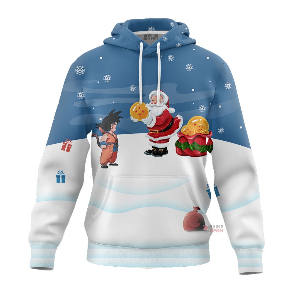 Sweat à capuche Dragon Ball Son Goku Noël