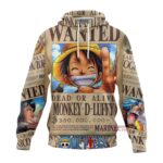 Sweat à capuche One Piece Luffy Wanted