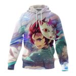 Sweat à capuche Demon Slayer Tanjiro Masqué
