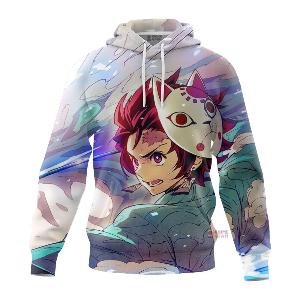 Sweat à capuche Demon Slayer Tanjiro Masqué