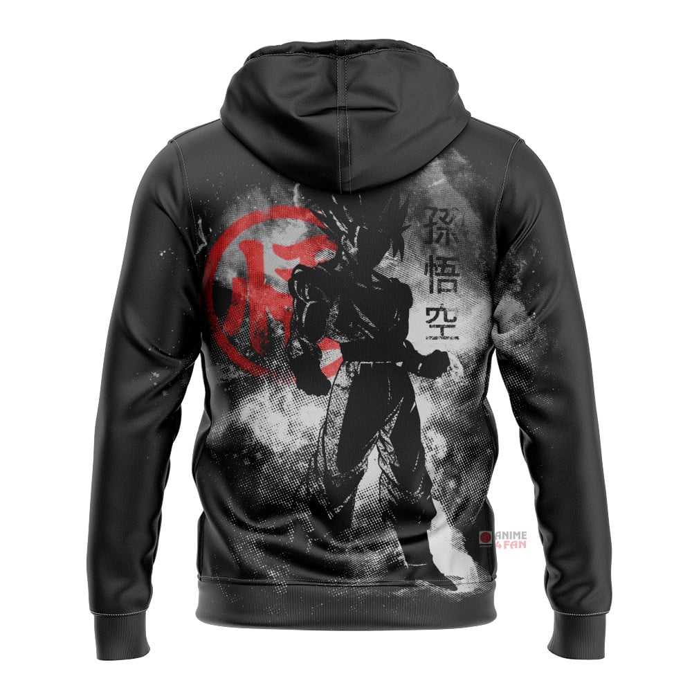 Sweat à capuche Son Goku (Ombre Noire) – Dragon Ball – Image 2
