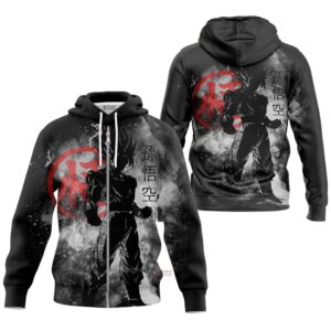 Hoodie zippé Son Goku (Ombre Noire) – Dragon Ball