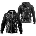 Hoodie zippé Dragon Ball Goku Shadow Outline