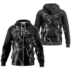 Hoodie zippé Dragon Ball Goku Shadow Outline