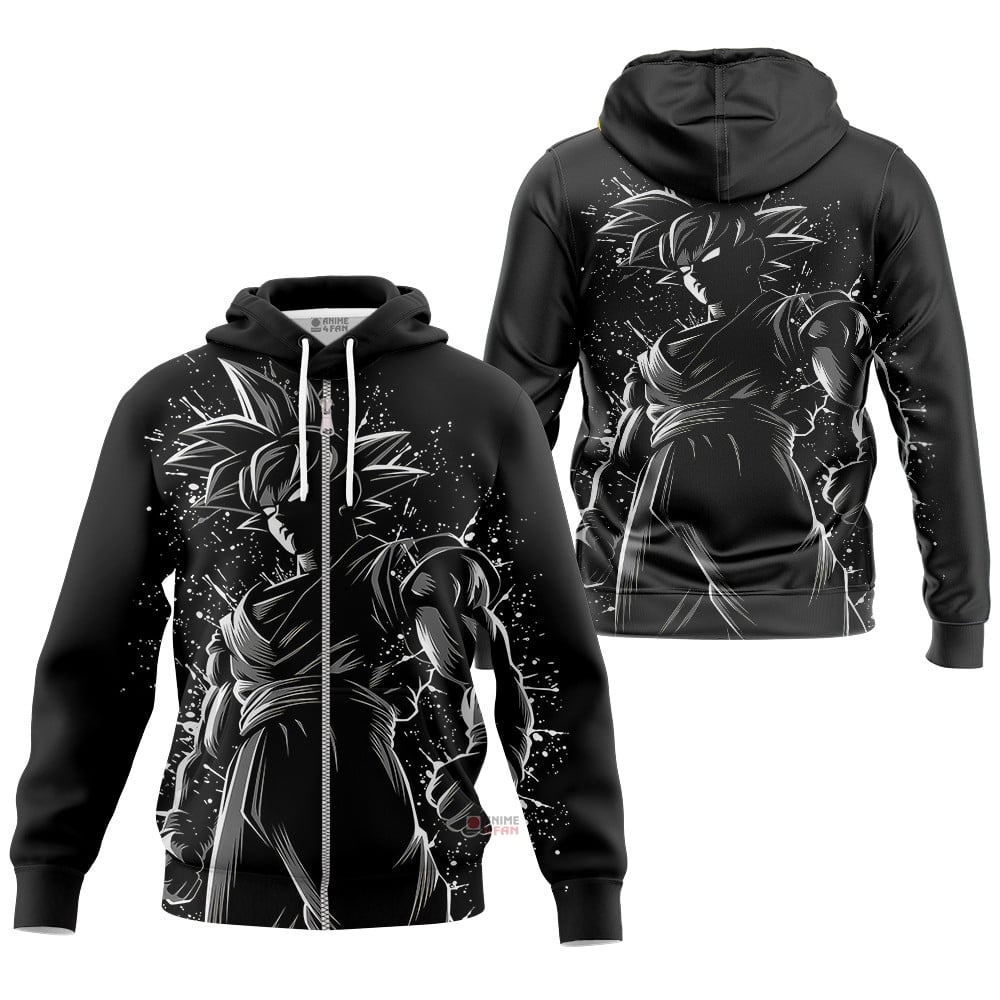 Hoodie zippé Dragon Ball Goku Shadow Outline