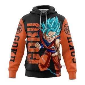 Sweat à capuche Son Goku (Super Saiyan Blue) – Dragon Ball