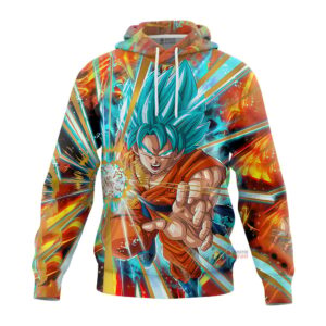 Sweat à capuche Son Goku (Super Saiyan Blue) – Dragon Ball