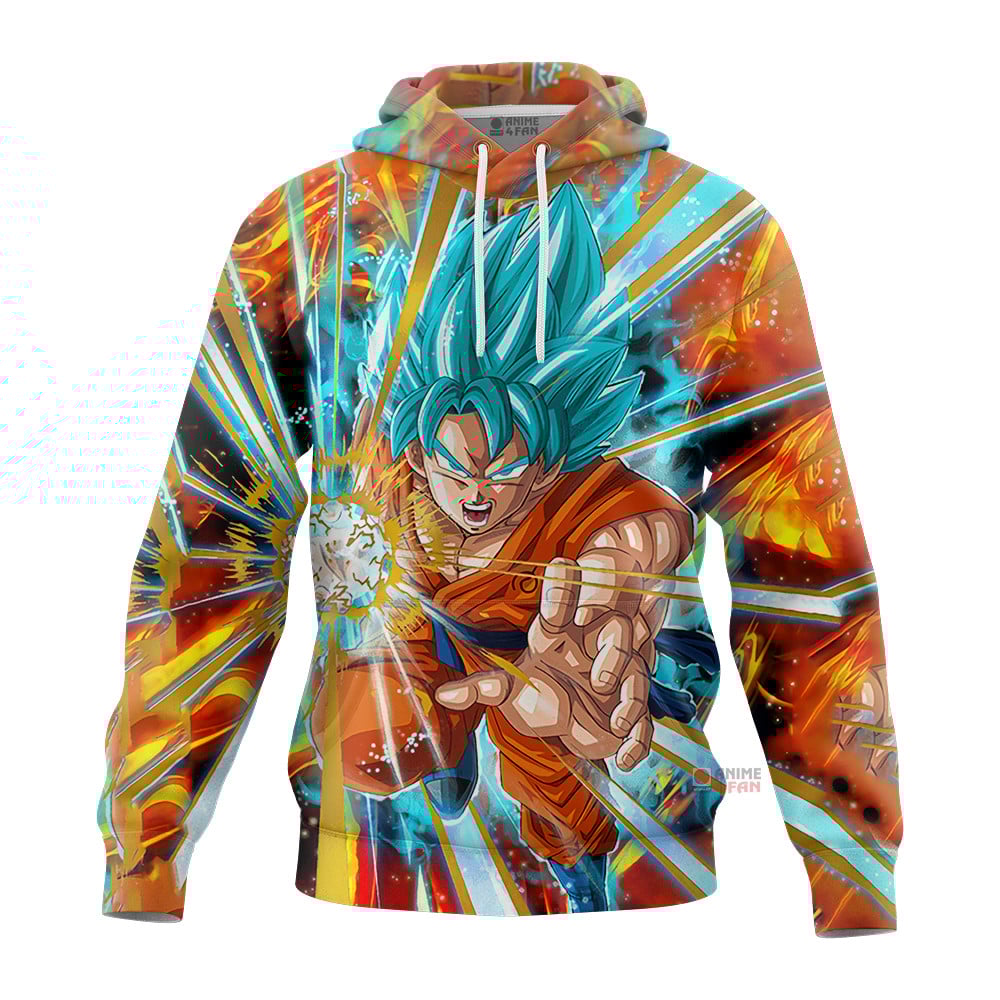 Sweat à capuche Son Goku (Super Saiyan Blue) – Dragon Ball
