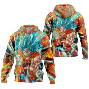 Hoodie zippé Son Goku (Super Saiyan Blue) – Dragon Ball