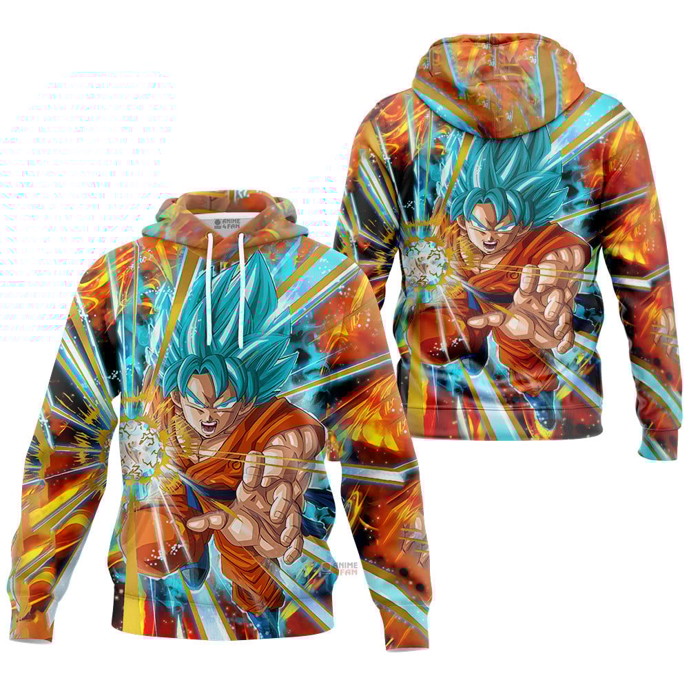 Sweat à capuche Son Goku (Super Saiyan Blue) – Dragon Ball – Image 2