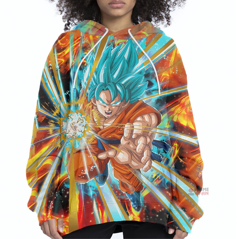 Sweat à capuche Son Goku (Super Saiyan Blue) – Dragon Ball – Image 3