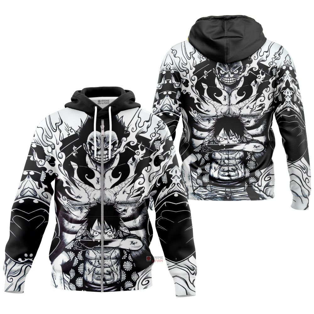 Hoodie zippé One Piece Luffy Gear 4