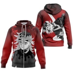 Hoodie zippé Dôma – Demon Slayer