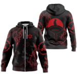 Hoodie zippé Naruto Shippuden Sasuke Uchiha
